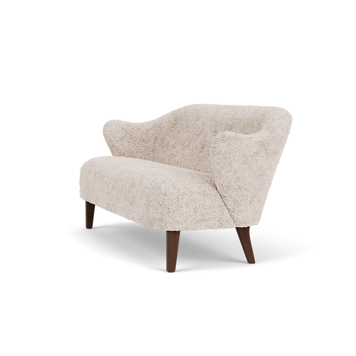 ★90s★ 米国最高峰 LANEリクライニングソファ ウィングバック ゴブラン織 Ingeborg Sofa with Sheepskin by Flemming Lassen | Audo